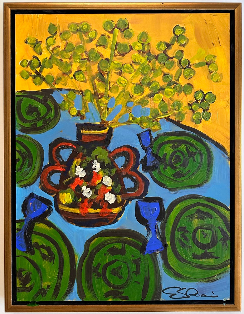 "Branches in Chinoiserie Jar"