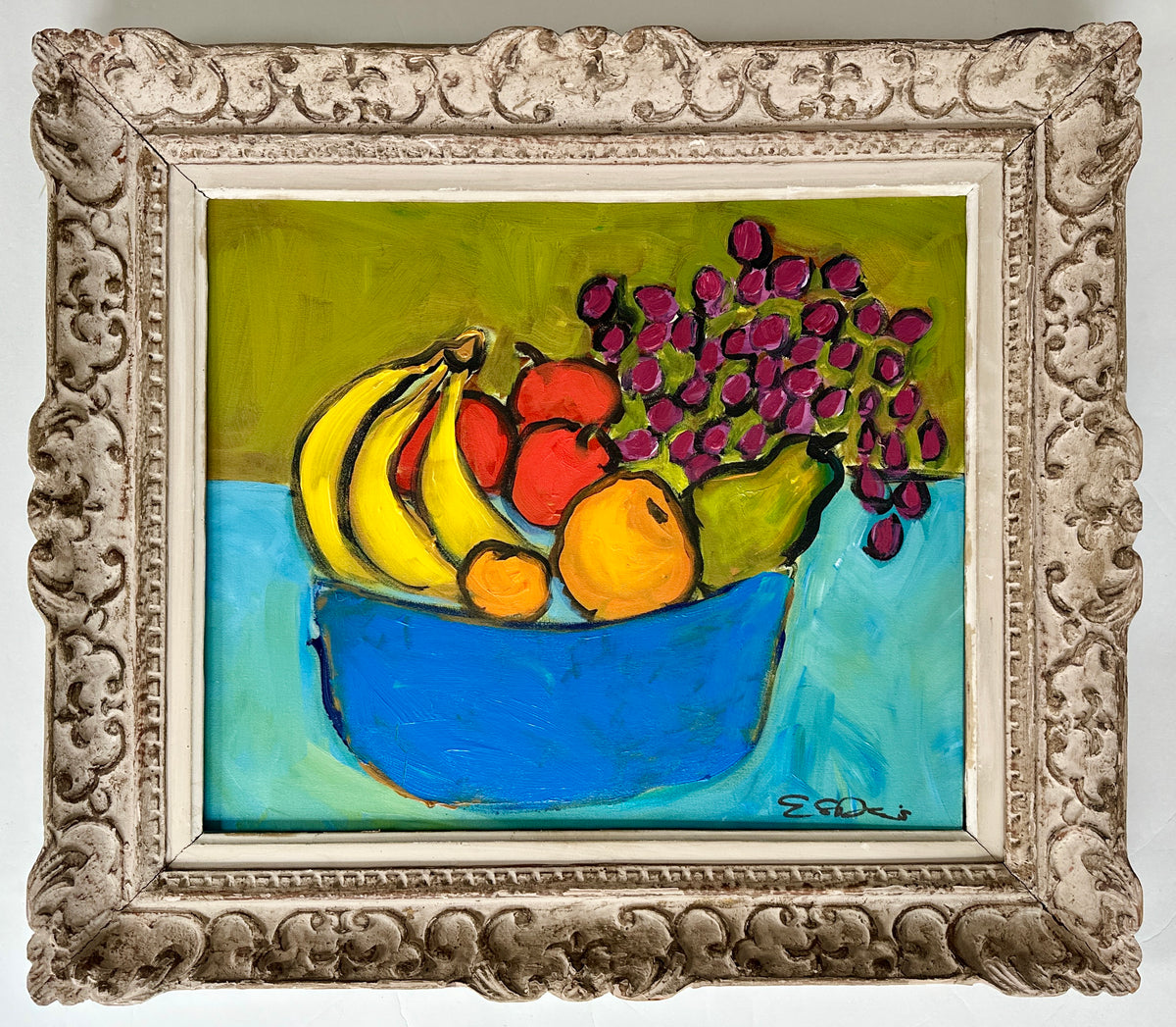 &quot;Blue Bowl with Fruit&quot;