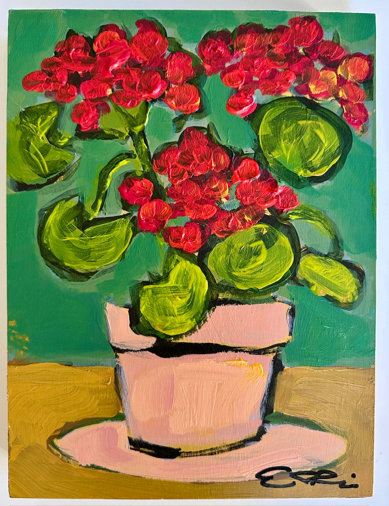 "Still Life with Geranium, Five"