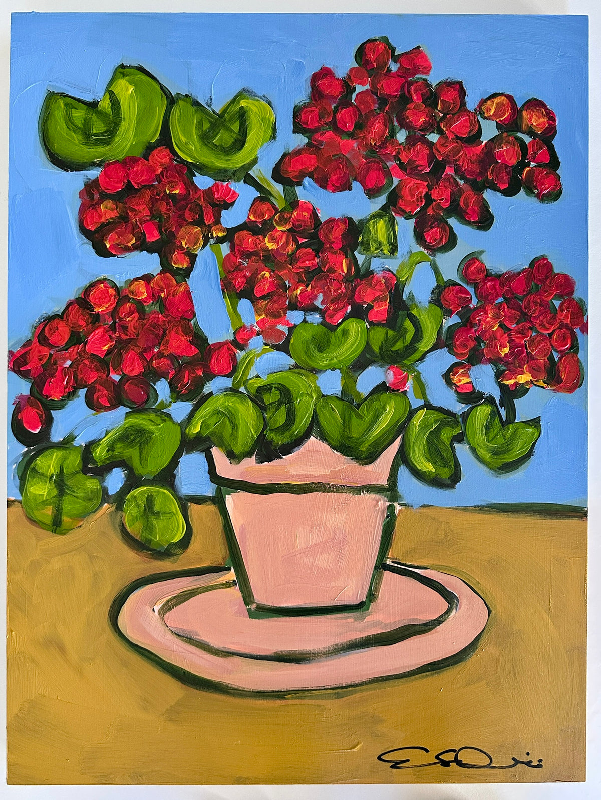 "Still Life with Geranium, Three"
