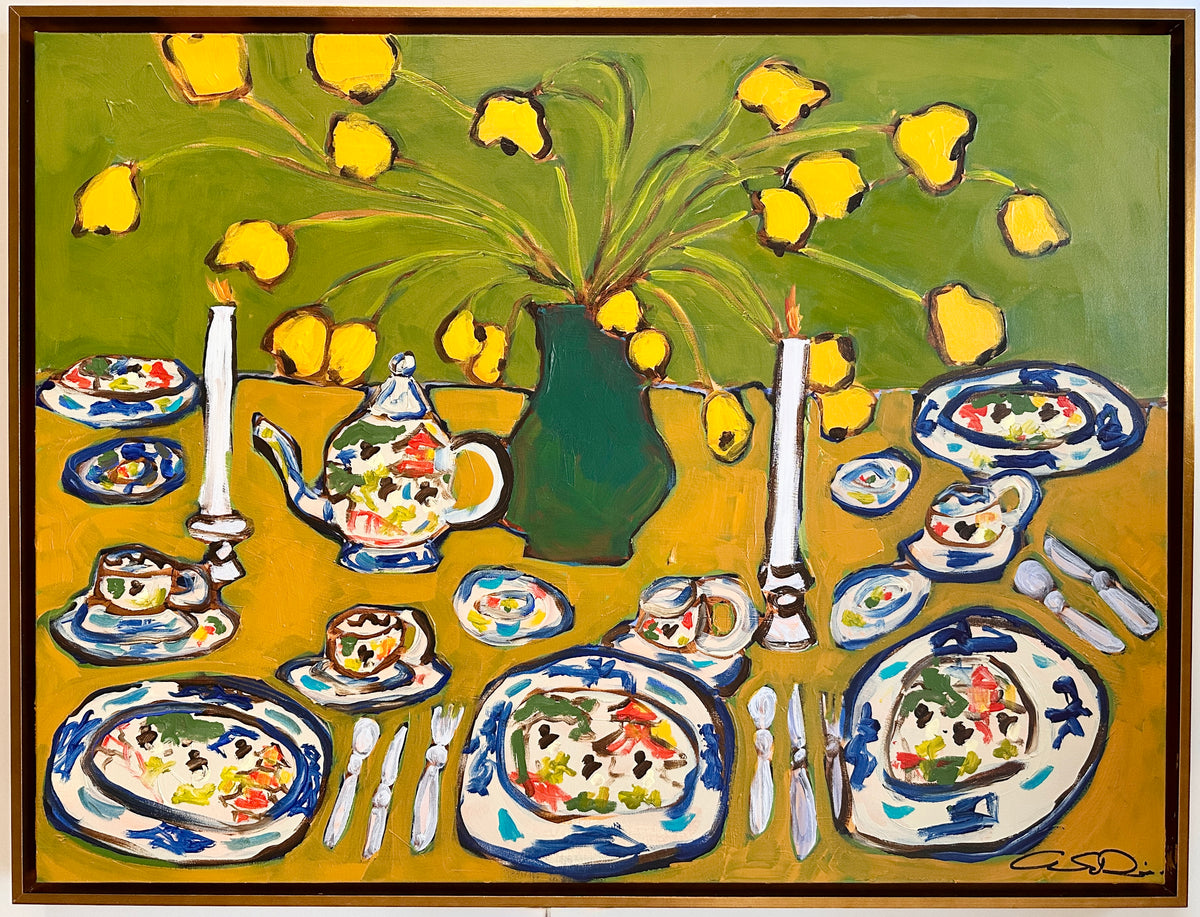 "Yellow Flowers in a Green Room"