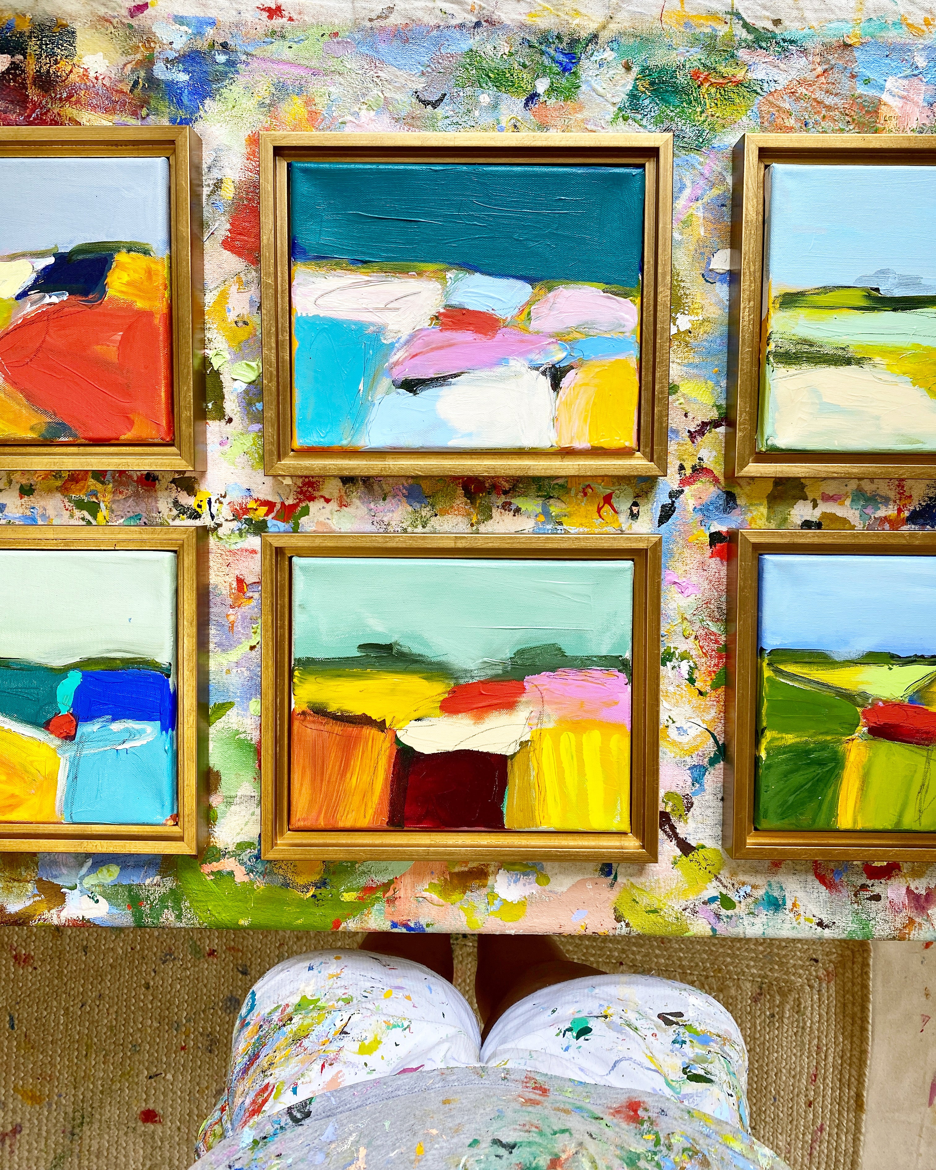 Eleanor Scott Davis Fine Art Colorful Abstract Expressionist Painting