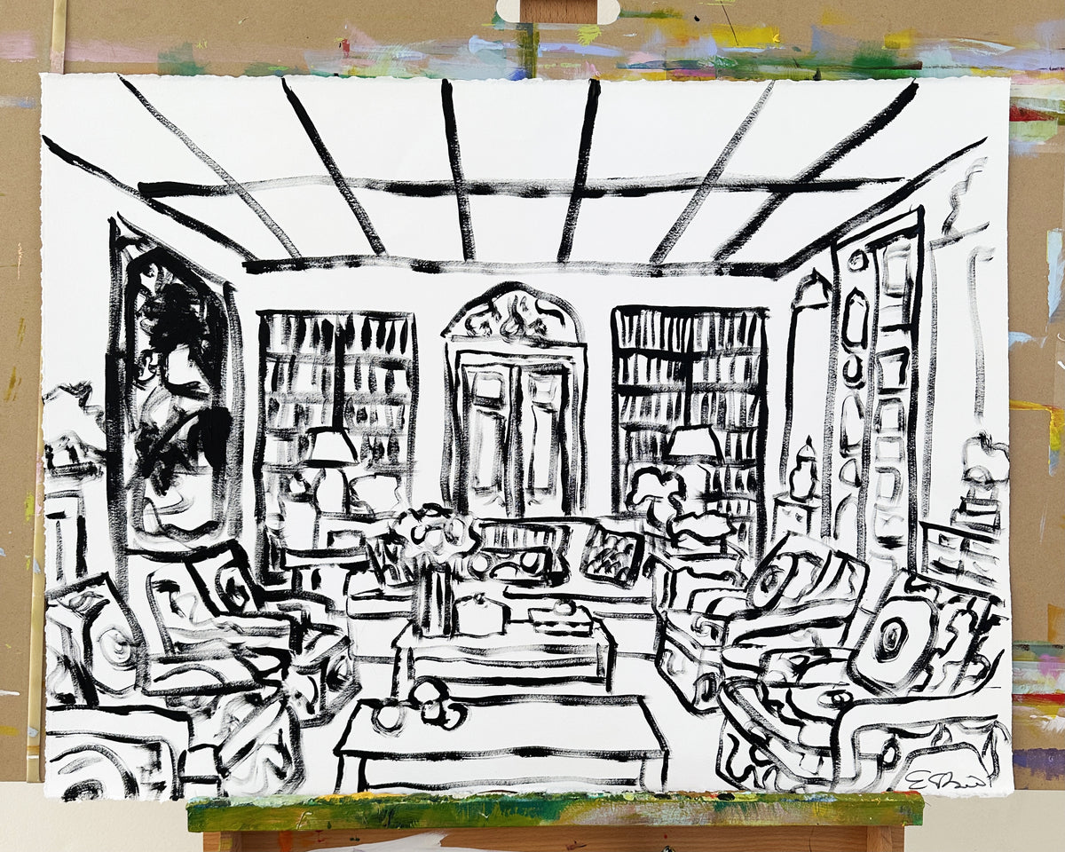 Interior Sketch on Paper, Four